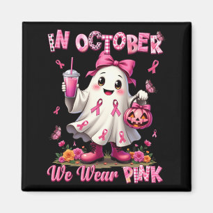 Aimant En Octobre Portez un Fantôme Rose pour la Sensibil