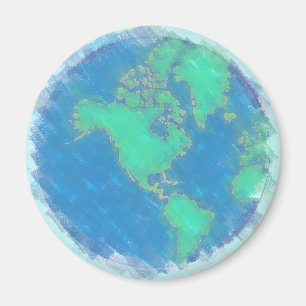 Aimant en pastel de la terre