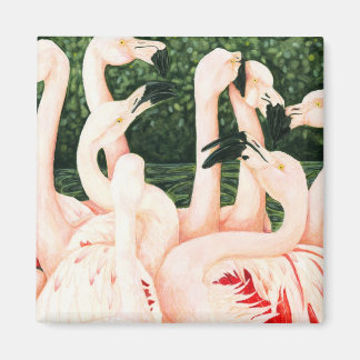 Aimant En rose - Flamants roses