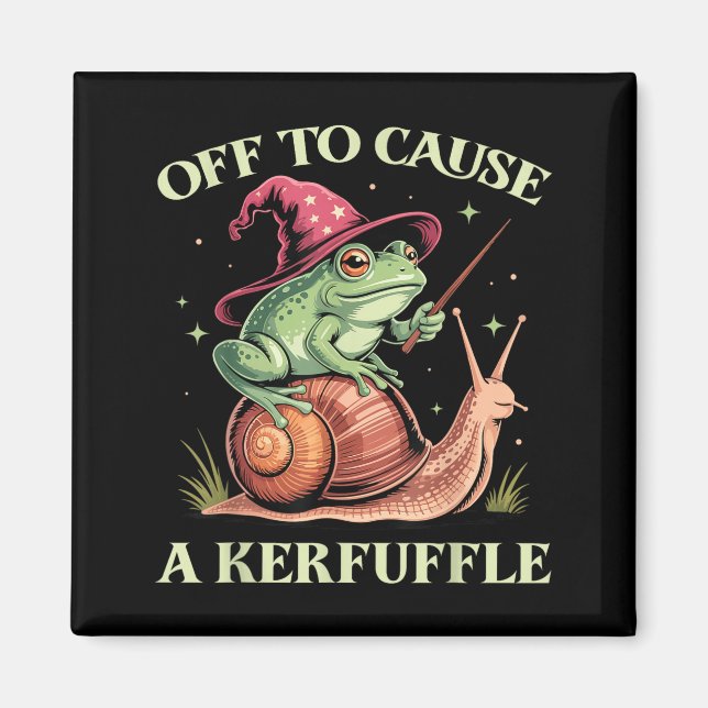 Aimant En route pour causer un chahut Grenouille de magic (Devant)