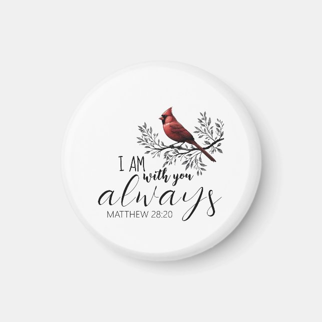 Aimant En souvenir affectueux : Mémorial au Cardinal roug (Devant)