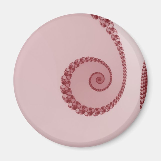 Aimant en spirale simple prune (Devant)