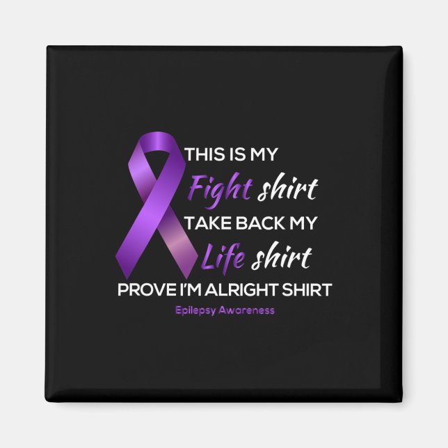 Aimant En Tant Que Tee - shirt Conscience De L'Épilepsie  (Devant)