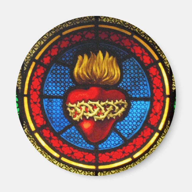 Aimant en verre du Sacré-Coeur (J&M) (Devant)