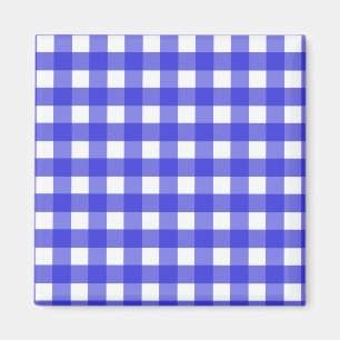 Aimant En vichy bleu royal
