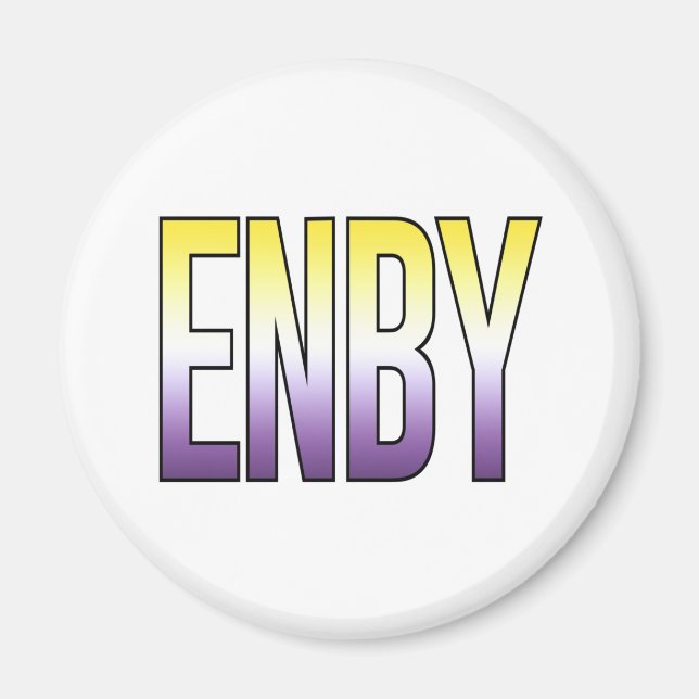 Aimant ENBY - Non binaire (Devant)