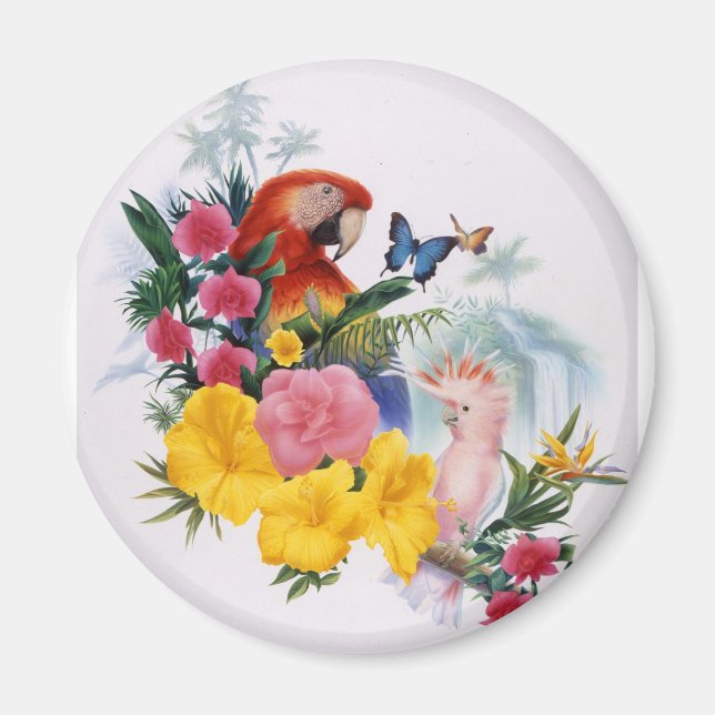 Aimant Enchantement tropical (Devant)