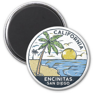Aimant Encinitas San Diego Californie Vintage