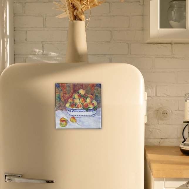 Aimant Encore la vie avec les pêches, Renoir (Créateur téléchargé)