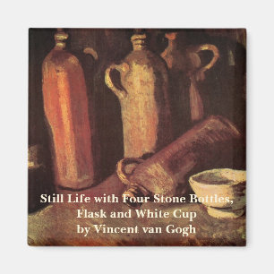 Aimant Encore la vie de 4 bouteilles de pierre par Vincen