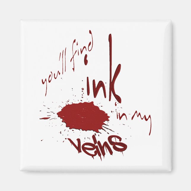 Aimant Encre dans l'aimant de mes veines (Devant)