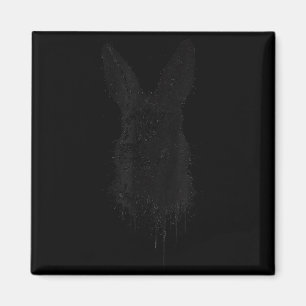 Aimant Encre de lapin Art Nge Forêt Edgy Faune Rtrait Lap