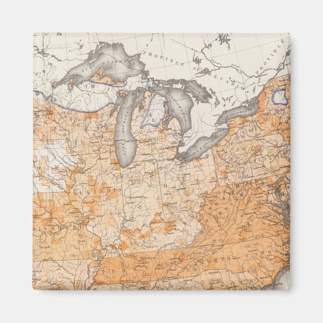 Aimant Endettement public, statistique US Lithograph (Devant)