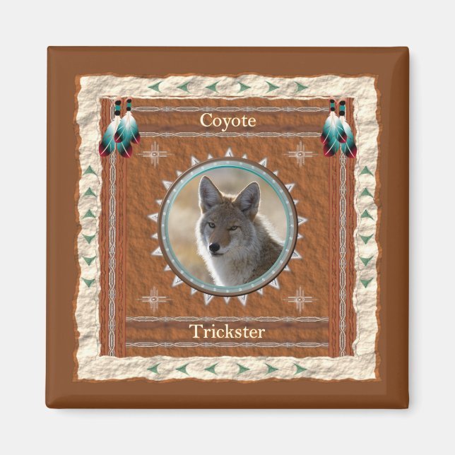 Aimant Énergie de Coyote Trickster  (Devant)