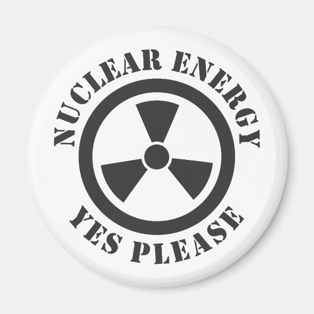 Aimant Énergie nucléaire, oui, s'il vous plaît, énergie n (Devant)