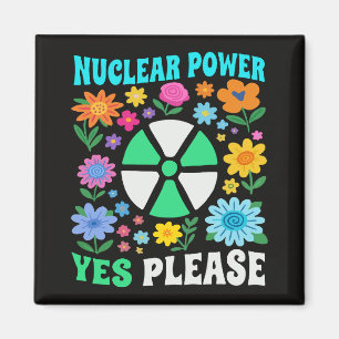 Aimant Énergie Nucléaire Oui S'il Vous Plaît Fleurs Énerg