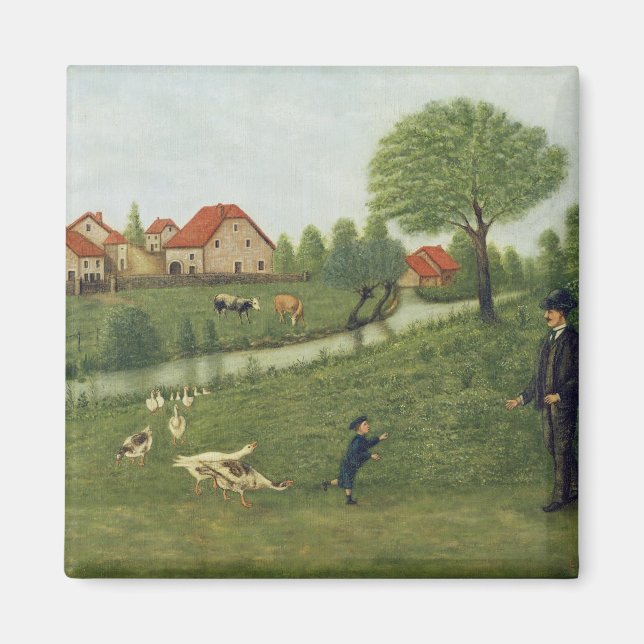 Aimant Enfant avec oie (Devant)