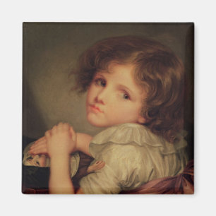 Aimant Enfant avec une poupée