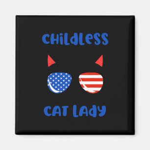 Aimant Enfant Chat Lady 2024 Drôle Amoureux des chats Mam