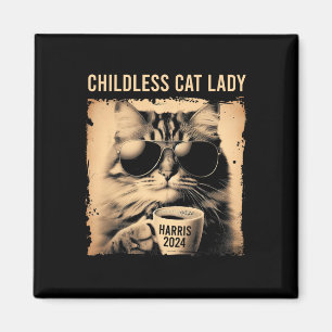 Aimant Enfant Chat Lady Vintage - Café Cat Kamala 202