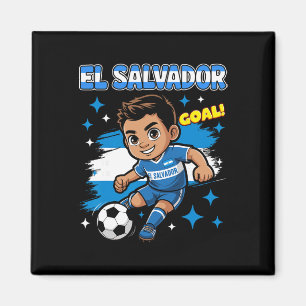 Aimant Enfant El Salvador But Dessin Drapeau salvadorien