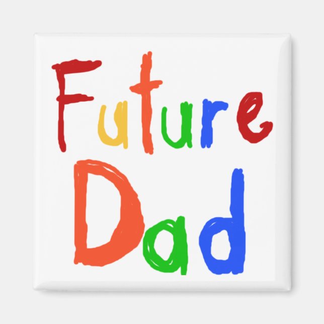 Aimant Enfant Texte Futur Papa T-shirts et cadeaux (Devant)