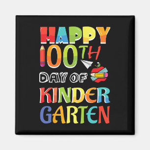Aimant Enfants 100 Jours D'École Joyeux 100E Jour De Kind