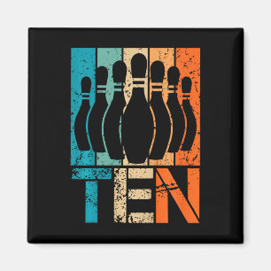 Aimant Enfants 10e Bowling Anniversaire 10 ans Anniversai