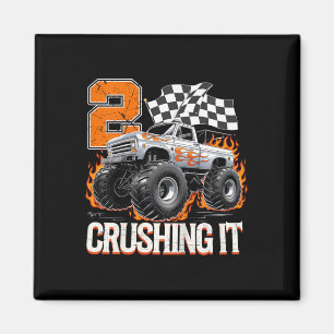 Aimant Enfants 2 Trucking It Monster Truck Cool 2e annive