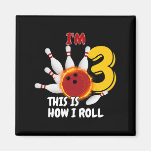 Aimant Enfants 3 ans J'ai 3 ans Voici comment je roule Bo