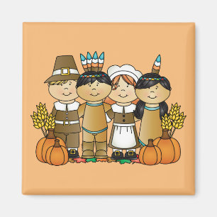 Aimant Enfants bons thanksgivings