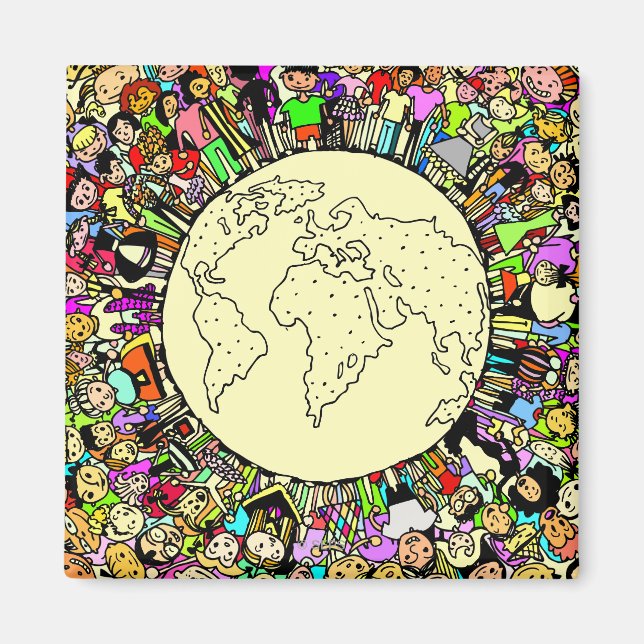 Aimant Enfants du monde (Devant)