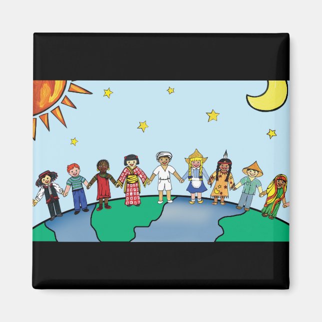 Aimant Enfants du monde (Devant)