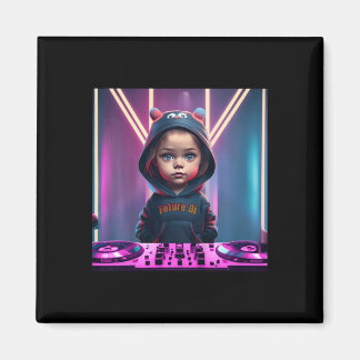 Aimant Enfants Enfants DJ Disque Jockey Fun Enfant EDM Ch