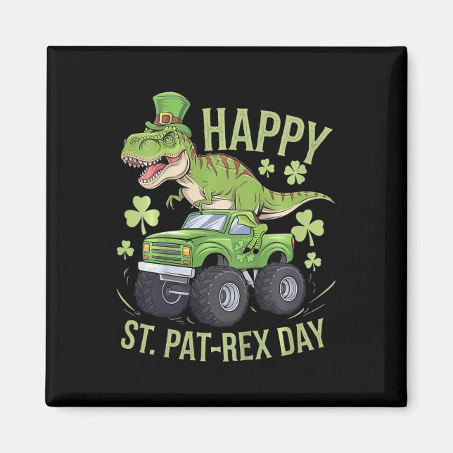 Aimant Enfants Enfants Joyeux St Pat-rex Day St Patricks  (Devant)