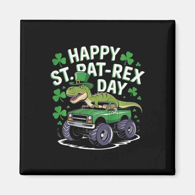 Aimant Enfants Enfants Joyeux St Pat-rex Day St Patricks  (Devant)
