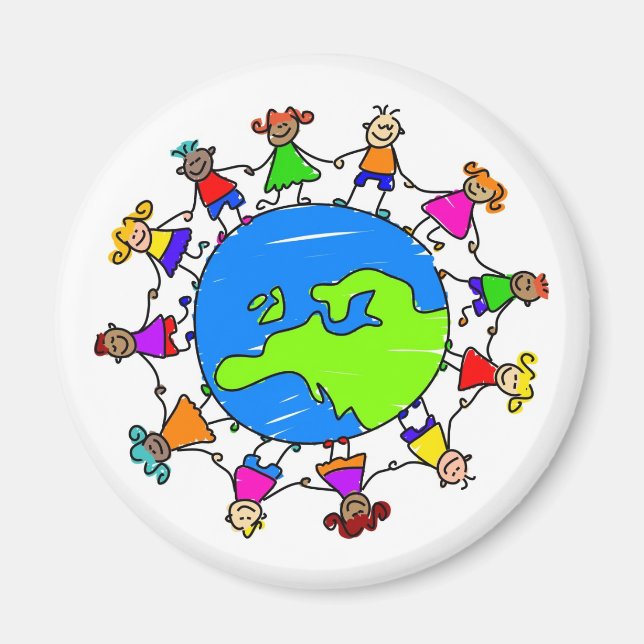 Aimant Enfants européens (Devant)