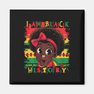 Aimant Enfants Filles Je suis l'histoire des Noirs