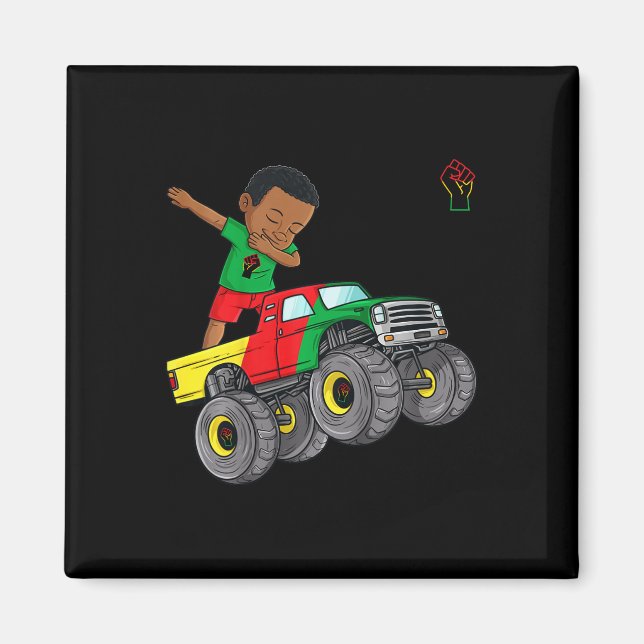 Aimant Enfants Junet1 Dabbing Black King dans Monster Tru (Devant)