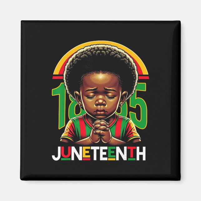 Aimant Enfants Juneteenth Prince 1865 Mois de l'histoire  (Devant)