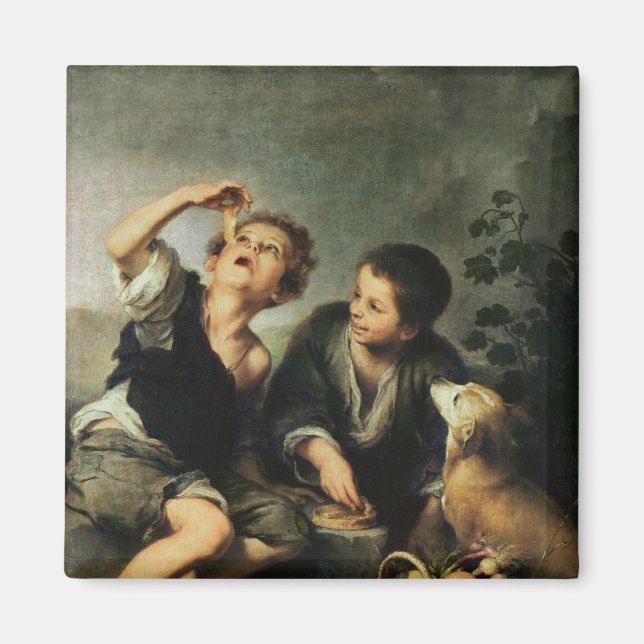 Aimant Enfants mangeant une tarte, 1670-75 (Devant)