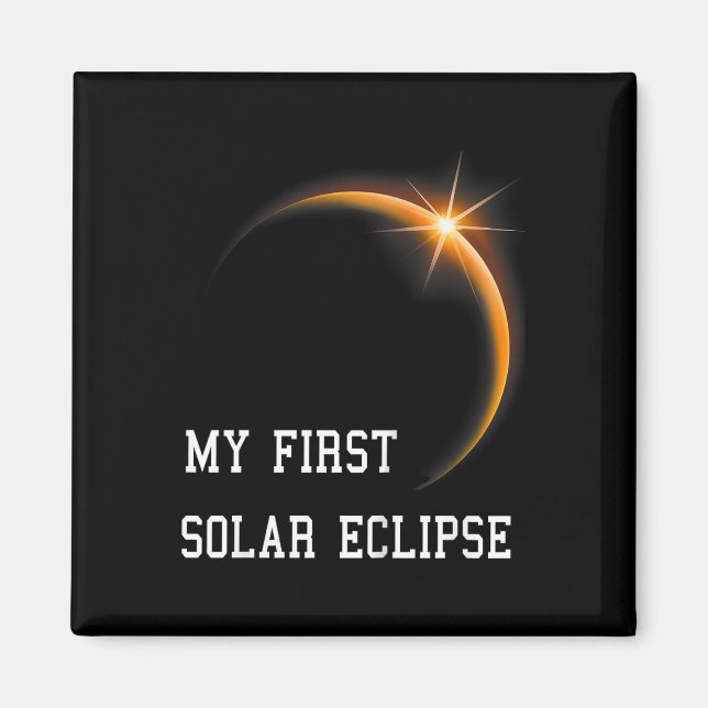 Aimant Enfants Mon premier Solaire Eclipse Garçons Filles (Devant)