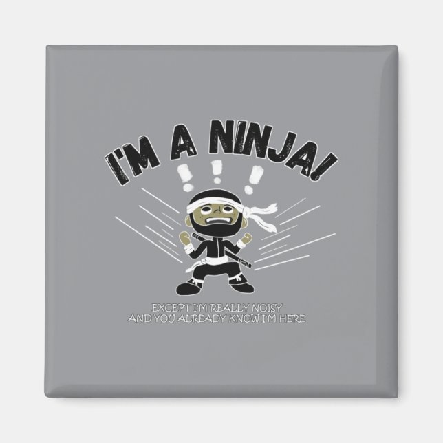 Aimant Enfants Ninja Bruyants (Devant)