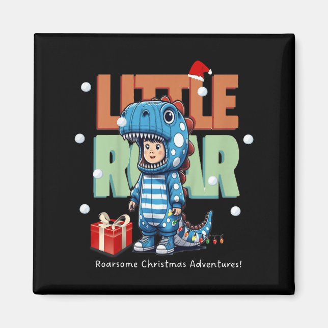 Aimant Enfants Noël Roar Dinosaur Enfants garçons Noël Ca (Devant)