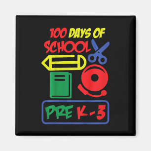 Aimant Enfants Pré K-3 - 100 Jours D'École