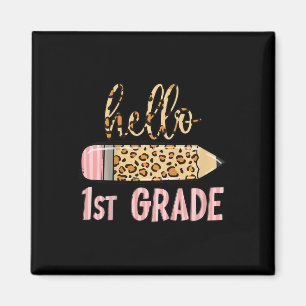 Aimant Enfants Premier Jour De Filles À L'École Retour À