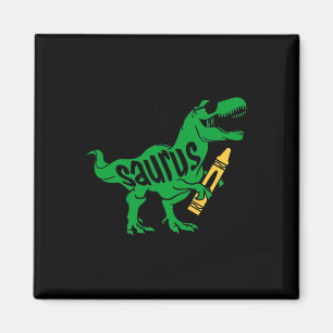 Aimant Enfants Premier jour de Pré K Saurus Trex Filles G
