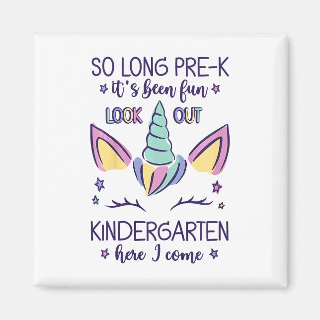 Aimant Enfants si longtemps Pré-k C'est amusant jardin d' (Devant)