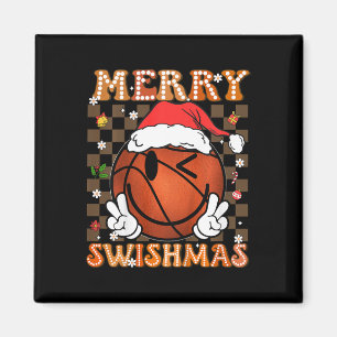Aimant Enfants Super Merry Swishmas Noël Noël Noël Basket