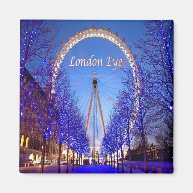 Aimant ENG078 EYE LONDRES, Angleterre, Europe, Fridge (Devant)